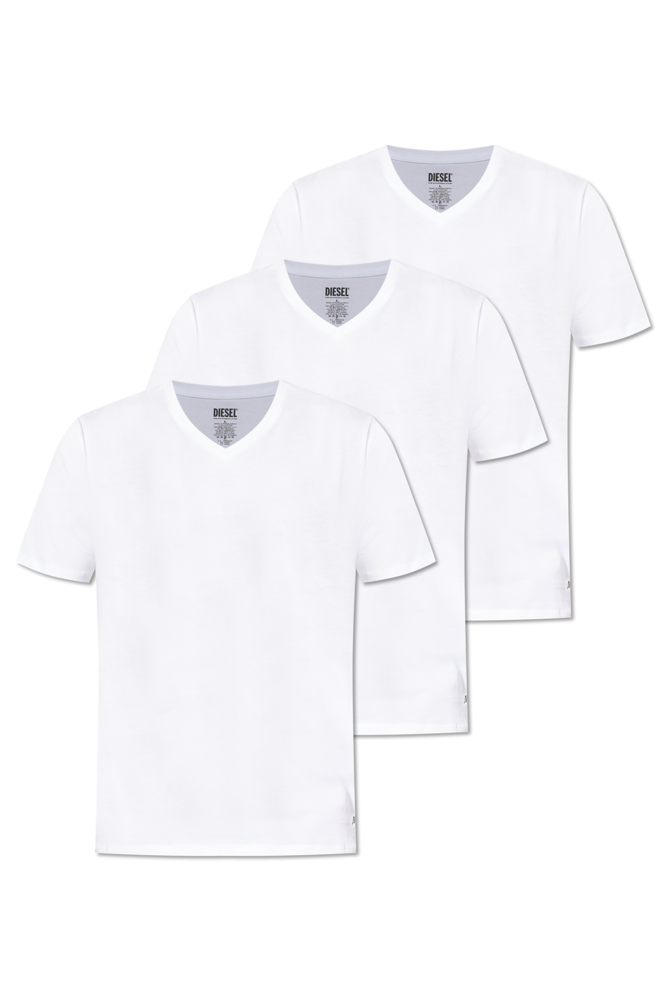 White Three-pack T-shirts MICHAEL-D-BOX-3PACK Diesel - Vitkac AS